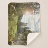 Couverture Sherpa Forêt | Sun Peeking Thru (Devant)