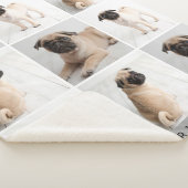 Couverture Sherpa Forever in Our Hearts Chien Photo Collage Memorial (3/4)