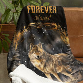 Couverture Sherpa Forever Undomed Wolf Sherpa Blanket