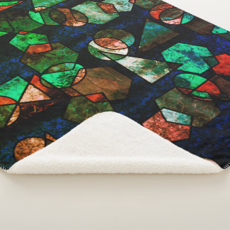 Couverture Sherpa Formas geométricas irrégulier e textura deformada