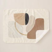 Couverture Sherpa Formes Abstraites neutres | Art Moderne Minimal (Devant (Horizontal))