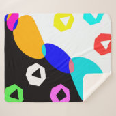Couverture Sherpa Formes colorées (Devant (Horizontal))