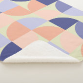 Couverture Sherpa Formes de conception graphique géométrique | Viole (3/4)