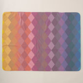 Couverture Sherpa Formes de diamants géométriques dans des couleurs (Devant (Horizontal))