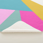 Couverture Sherpa Formes d'éclatement de soleil géométrique brillant (3/4)