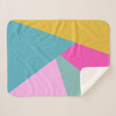 Couverture Sherpa Formes d'éclatement de soleil géométrique brillant (Devant (Horizontal))