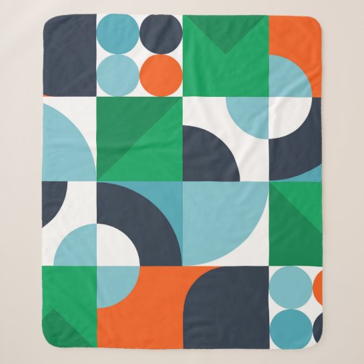 Couverture Sherpa Formes et formes simples Abstraites (Devant)
