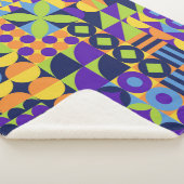 Couverture Sherpa formes géométriques Abstraites motif transparent (3/4)