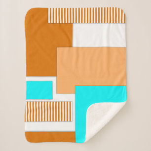 Couverture Sherpa Formes géométriques découpées en papier