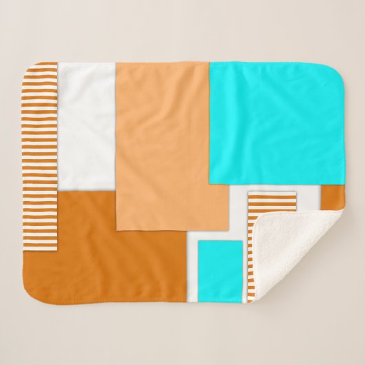 Couverture Sherpa Formes géométriques découpées en papier (Devant (Horizontal))