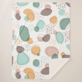 Couverture Sherpa Formes organiques motif transparent (Devant)