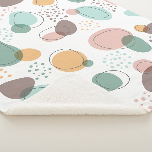 Couverture Sherpa Formes organiques motif transparent (3/4)