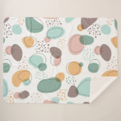 Couverture Sherpa Formes organiques motif transparent (Devant (Horizontal))