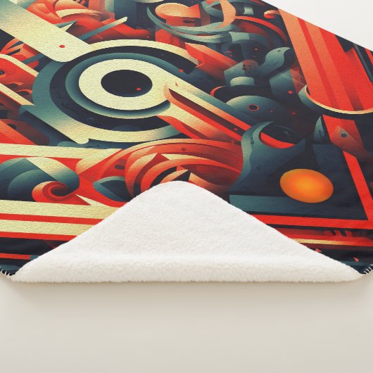 Couverture Sherpa Formes stylisées Abstraites (3/4)