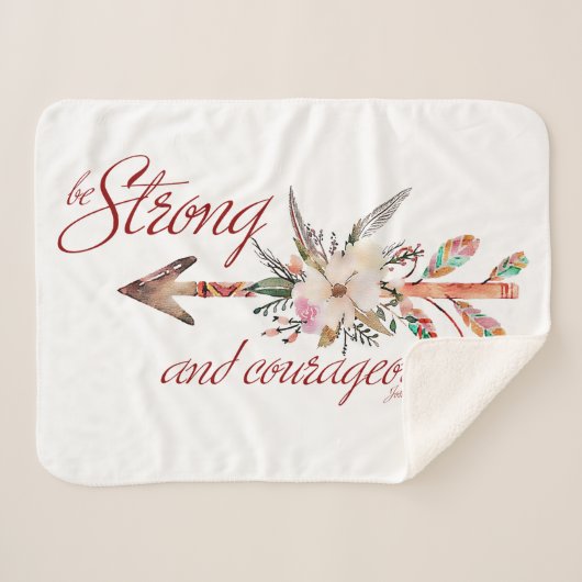 Couverture Sherpa Fort et courageux (Devant (Horizontal))