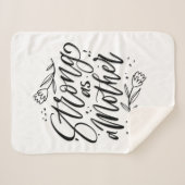 Couverture Sherpa Forte Comme Mère (Devant (Horizontal))