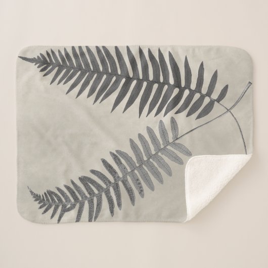 Couverture Sherpa Fougères vintages (Devant (Horizontal))