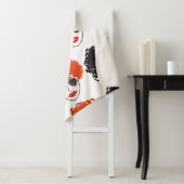 Couverture Sherpa Foule de gens drôles, arrière - plan sans couture (En situation)