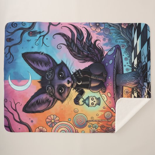 Couverture Sherpa Fox divisée par les royaumes de Twilight (Devant (Horizontal))