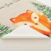 Couverture Sherpa Fox Green Forest Woodland Animal Russe (3/4)
