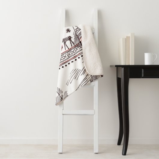 Couverture Sherpa Fox habillé rusé (En situation)