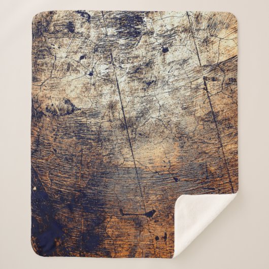 Couverture Sherpa Fracture de détresse de grunge texture (Devant)