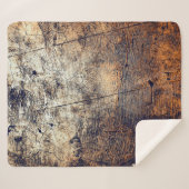 Couverture Sherpa Fracture de détresse de grunge texture (Devant (Horizontal))