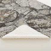 Couverture Sherpa Fragment de pierre noir et gris (3/4)