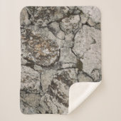 Couverture Sherpa Fragment de pierre noir et gris (Devant)