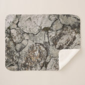 Couverture Sherpa Fragment de pierre noir et gris (Devant (Horizontal))