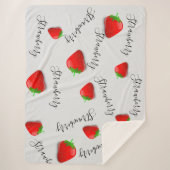 Couverture Sherpa Fraise (Devant)