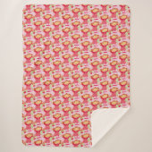 Couverture Sherpa Fraise (Devant)