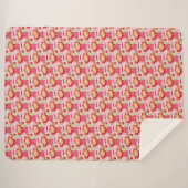 Couverture Sherpa Fraise (Devant (Horizontal))