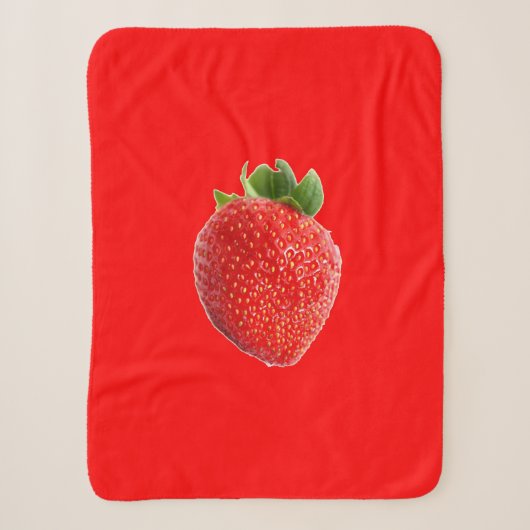Couverture Sherpa Fraise d'été (Devant)
