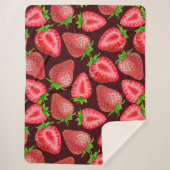 Couverture Sherpa Fraises (Devant)