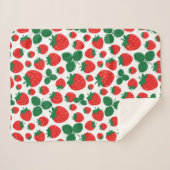 Couverture Sherpa Fraises (Devant (Horizontal))
