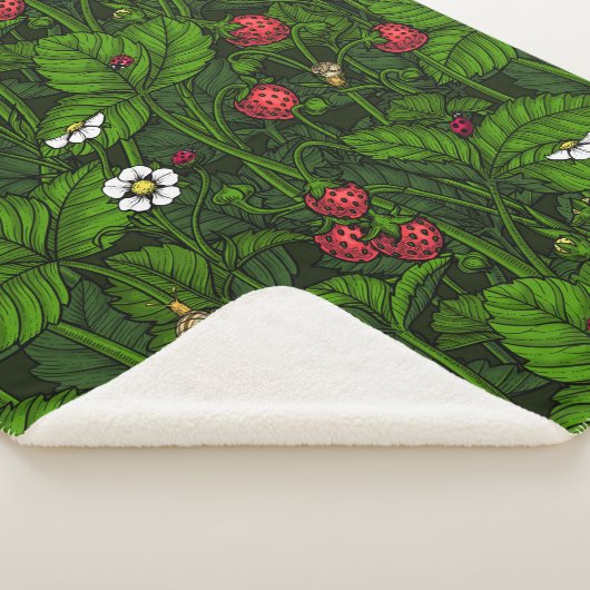 Couverture Sherpa Fraises sauvages (3/4)