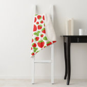 Couverture Sherpa Fraises Sherpa Blanket (En situation)