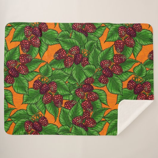 Couverture Sherpa Framboise (Devant (Horizontal))