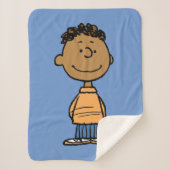Couverture Sherpa Franklin Smiling (Devant)
