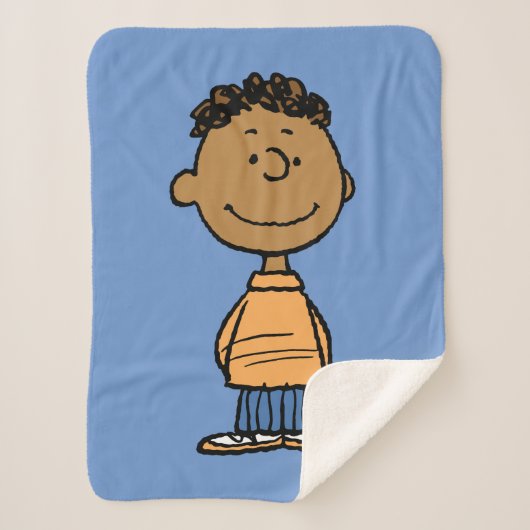 Couverture Sherpa Franklin Smiling (Devant)