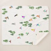 Couverture Sherpa Freeride Snowboarder Illustration de snowboard (Devant (Horizontal))