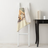 Couverture Sherpa French Bulldog Tan Fawn-Colored Cute Frenchie Dog (En situation)