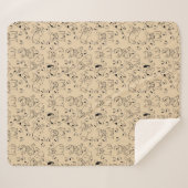 Couverture Sherpa Frenchie et Bones (Devant (Horizontal))