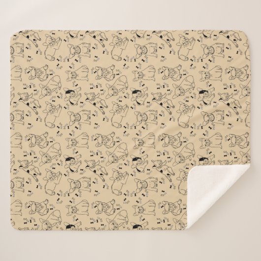 Couverture Sherpa Frenchie et Bones (Devant (Horizontal))