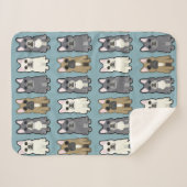 Couverture Sherpa Frenchie Friends (Devant (Horizontal))