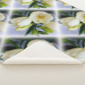 Couverture Sherpa frénésie jaune blanc (3/4)