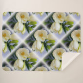 Couverture Sherpa frénésie jaune blanc (Devant (Horizontal))