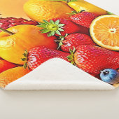 Couverture Sherpa Fresh Bounty: Vibrant Fruit Harvest Design  (3/4)