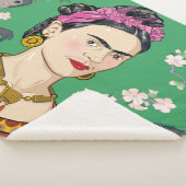 Couverture Sherpa Frida Kahlo Monkey Graphic (3/4)